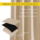 NICETOWN Blackout Draperies Curtains Panels - Window Treatment Thermal Insulated Solid Grommet Blackout Curtains/Panels/Drapes for Bedroom (Biscotti Beige, Set of 2, 66 by 90 Inch) by TinyTreasures Baby Boutique