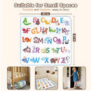 Baby Play Mat, 43x43 Mat with Super Soft Touch, Activity Mat with Upgraded Anti-Slip Bottom, Machine Washable Crawling Mat for Floor & Picnic(Animal Alphabets) by TinyTreasures Baby Boutique
