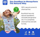 NATPAT Buzz Patch Mosquito Patch Stickers for Kids - Plant Based Ingredients, Non-Toxic - The Original All Natural Citronella Essential Oil Insect Patch, DEET Free, for Toddlers, Kids (60 Pack) by TinyTreasures Baby Boutique