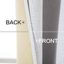 MIULEE Linen Texture Full Blackout Curtain for Living Room Darkening,Thermal Insulated Grommet Curtain for Bedroom,Room Darkening Curtains for Kitchen,52x54 Inch Length 2 Panels Grayish White by TinyTreasures Baby Boutique
