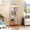 8 Tier 2000 lbs Storage Rack Metal Wire Shelving Unit, Storage Standing Shelf Organizer for Laundry Bathroom Kitchen Pantry Closet Garage Utility Room, Chrome 13.8" D x 23.6" W x 79.5" H by CozyNest Decor