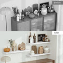 Single Floating Shelves 48 Inches, 48 x 10 inch Deep x 1.8 in Thick, Long Wall Shelves Heavy Duty 80 lbs for Bedroom, Living Room, Kitchen, Office, Modern Shelf Book Home Decor, White by CozyNest Decor