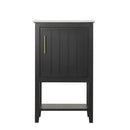 20" Bathroom Vanity with Sink and Storage Rack by HouseOfZazla
