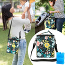 Breastmilk Cooler Bag with Ice Pack Fits Up to 9oz Bottles - Insulated Baby Bottle Cooler with Strap - Nursing Mom & Daycare Travel by TinyTreasures Baby Boutique
