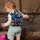 Accmor Toddler Backpack Leash with Anti Lost Wrist Link, Cute Mini Child Walking Harnesses Keep Kids Close Back Pack Rope Tether Rein for Baby Boys (Black/Dino) by TinyTreasures Baby Boutique