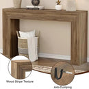 Rresyet 55 Inch Long Console Table, Sofa Table Behind Sofa, Wooden Entryway Table, Farmhouse Entryway Table for Entry, Hallway, Living Room (Wood) by CozyNest Decor