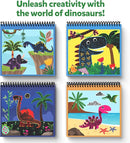 Skillmatics Scratch Art Book for Kids - Dinosaurs, Craft Kits & Supplies, 30+ Scratch Stickers, Travel Toys, DIY Kit, Gifts for Boys & Girls Ages 3, 4, 5, 6, 7, 8 by TinyTreasures Baby Boutique