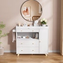 PAKASEPT Changing Table Modern Dresser with Wide Table Top, 3 Drawers, White Drawer Dresser by TinyTreasures Baby Boutique