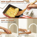 Acacia Wood Kitchen Utensil Set 9PC-Natural Wooden Cooking Tools for Nonstick Pans&Stir Frying,Scratch-Proof&Heat Resistant,Sturdy&Lightweight with Spoon Rest (Kitchen Utensil Set 9PC) by CozyNest Decor