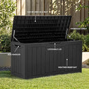 YITAHOME 80 Gallon Outdoor Storage Box, Large Water Resistant Resin Deck Box, Indoor Outdoor Lockable Storage Container for Patio, Garden, Cushions, Tools, Equipment (Black) by GreenHaven Gardens