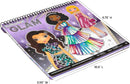 Fashion Angels Glam Fashion Sketch Set, Includes Sketch Pad with Stencils & Stickers, Fashion Design Sketch Book for Girls, Ideal Drawing Kit for Kids by TinyTreasures Baby Boutique