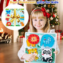 Zoo Safari Animal Toddler Puzzles Ages 1-3, Wooden Puzzles for Toddlers 2-4, Fun Educational Toys for 18-36 Months Baby,Crafted Wood Birthday Gifts for 24+ Month Little Girls Boys by TinyTreasures Baby Boutique
