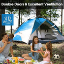 MOON LENCE Instant Pop Up Tent for 3-4 Person - Automatic Portable, Windproof for Camping, Hiking, Mountaineering by TinyTreasures Baby Boutique