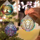 Stained Glass Suncatcher, Jocidea Lion Ornament, Christmas Ornaments, Holidays Ornaments, Christmas Tree Decor, Lion Decor for Home, Lion Gifts by GreenHaven Gardens