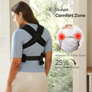 Momcozy Newborn Carrier WeeSnug- Lightweight and Cozy Comfort for 7-25 lbs, Ergonomic Cross-Back Support, Effortless to Put On, Hands-Free Baby Carrier with Lumbar Support, Black by TinyTreasures Baby Boutique