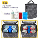 Breastmilk Cooler Bag with Ice Pack Fits 4 Baby Bottles Up to 9 Ounce Insulated Baby Bottle Bag Breast Milk Cooler on The Go with Strap Baby Bottle Cooler Bag for Nursing Mom Daycare or Travel by TinyTreasures Baby Boutique