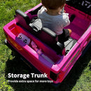 24V 2 Seater Ride on Toy for Big Kids, Electric SUV Kids Car to Drive w/Parent Remote, 2WD/4WD Switchable - Pink by TinyTreasures Baby Boutique