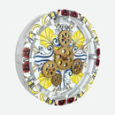 The Gears Clock Wall Clock Italy Collection with Moving Gears (Positano, 10 inch Round) by CozyNest Decor
