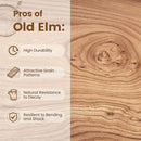 Rustic Elm Wood Floating Shelf for Wall, Live Edge 48"W x 9.2"D x 1.4"H, 1 Pack with Invisible Bracket, Large Wall Mounted Storage Shelf for Living Room Bedroom Kitchen Bathroom Decor, Natural Finish by TinyTreasures Baby Boutique