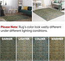 Keen Home Design 2x12 Rug - Machine Washable Runner Rug with Non-Slip Backing, Ideal for Hallway, Entryway, Kitchen, Laundry Room - Vintage, Easy Clean, Durable, Low Pile - (2'6" x 12') by CozyNest Decor