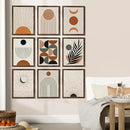 Vittanly 12x16 Picture Frames Set of 9, Shatter Resistant Plexiglass, Display 11x14 Pictures with Mat or 12x16 without Mat, Photo Frames for Wall Mount, Engineered Wood, Brown by CozyNest Decor