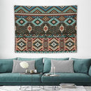 HZOHNAGO Aztec Tapestry Turquoise Blue and Brown and Native American Tribal Pattern Printed Wall Tapestry Wall Hanging for Bedroom Living Room Dorm 80" W x 60" H by CozyNest Decor
