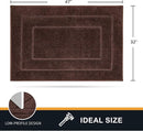 PURRUGS Dirt Trapping Door Mat 32" x 47", Non-Slip/Skid Machine Washable Entryway Rug, Dog Doormat, Super Absorbent Welcome Mat for Muddy Wet Shoes and Paws, Brown by CozyNest Decor