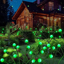 Solar Garden Lights Outdoor, 4 Pack 24LED Waterproof Solar Powered Lights for Yard Pathway Patio, Swaying Lawn Decor as Gardening Gifts for Women Holiday(4 Pack Green) by CozyNest Decor