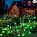 Solar Garden Lights Outdoor, 4 Pack 24LED Waterproof Solar Powered Lights for Yard Pathway Patio, Swaying Lawn Decor as Gardening Gifts for Women Holiday(4 Pack Green) by GreenHaven Gardens