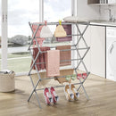 APEXCHASER Clothes Drying Rack, 3-Tier Laundry Drying Rack for Clothes, Expandable Metal Clothing Dryer, Collapsible Towel Rack, Air Drying Rack, Grey by TinyTreasures Baby Boutique