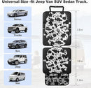 Car Seat Protector for Child Car Seat, 2 Pack Baby Car Seat Covers with Mesh Pockets & Non-Slip Backing 600D Durable Seat Protector Under Baby Car Seat for Car Back Seat (Cow Print, Large) by TinyTreasures Baby Boutique