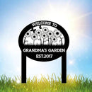 Personalized Metal Garden Sign with Stake, Custom Flowers Garden Decor for Outdoor, Custom Family Name Sign, Patio Decorations, Lawn Art, Farmhouse Decorative, Housewarming Gift by CozyNest Decor