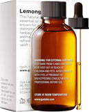 Gya Labs Lemongrass Essential Oil for Diffuser - Huge 4 Fl Oz - 100% Pure Natural Lemongrass Oil for Hair, Skin & Candle Making Scent by CozyNest Decor