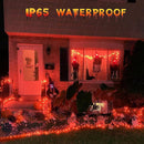YEGUO 4 Pack Orange Solar Halloween Lights Outdoor Waterproof, Each 33ft 100 LED Solar Fairy Lights, 8 Modes Solar String Lights by GreenHaven Gardens
