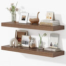 Dreamland 36 Inches Floating Shelves for Wall, 9.3" Deep Long Floating Shelves Set of 2, Large Display & Storage Shelf, Wall Shelf for Bathroom Bedroom Living Room Kitchen Office, Walnut by CozyNest Decor