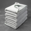 Mellowdy Extra Thick Hearty Plush Flannel Blanket (Pale Mint, 60x80) - 500GSM Twin Size Warm Blanket for Winter, Fall | Soft, Fluffy, Cuddly, Perfect for Bed, Oversized Throw for Couch, Sofa by CozyNest Decor