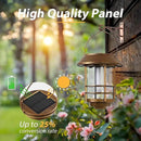 Otdair Solar Wall Lantern Outdoor, Flickering Flames Solar Sconce Lights Outdoor, Hanging Lamps Wall Mount for Front Porch, Patio and Yard, 2 Pack, Yellow Bronze by CozyNest Decor