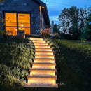 Solar Step Lights for Outside,24pack Solar Stair Lights Outdoor Waterproof IP67,Outdoor Deck Step Lights,Solar Outdoor Lights for Staircase,Patio,Front Step(Warm Brown)… by GreenHaven Gardens
