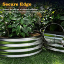 Galvanized Metal Round Raised Garden Bed Outdoor for Gardening Raised Garden Bed Kit，3x3x1FT Garden Raised Planter Box Outdoor by GreenHaven Gardens