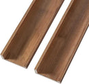 AZSKY Floating Nursery Book Shelves Light Fair Pale Walnut Rustic Picture Photo Ledge Shelves Wall Mounted Wooden Display Shelf for Bathroom Bedroom Kitchen 24 Inch Wall Shelves a Set of 2 by CozyNest Decor