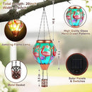 Flamingo Solar Hot Air Balloon Lantern,Outdoor Decor with Flame Lights Waterproof, Hanging for Garden Yard Lawn Patio, Unique Gifts for Women Mom Grandma Gardener for Mother'Day Christmas by GreenHaven Gardens