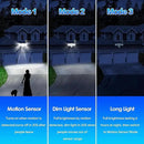 Energetic Solar Outdoor Lights, 1800LM 150 LED Security Motion Sensor Outdoor Lights with Remote Control, IP65 Waterproof Floodlight, 3 Head Motion Detected Spotlight for Garage, Pack of 2 (White) by GreenHaven Gardens