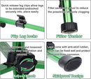 Biswing Impact Sprinkler Head on Tripod Base, Heavy Duty Lawn Sprinklers, 360 Degree Large Area Irrigation, Brass Sprinkler Nozzle & Solid Alloy Metal Extension Legs Flip Locks, 2 Pack by GreenHaven Gardens
