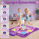 Dance Mat for Kids, Light-up 6-Button Dance Pad with Wireless Bluetooth & 5 Game Modes, Toddler Electronic Dance Mats Musical Dancing Toys Christmas Birthday Gifts for Boys Girl Aged 3 4 5 6 7 8 9 10+ by TinyTreasures Baby Boutique