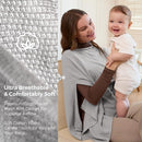 Momcozy Nursing Cover for Breastfeeding, Soft Privacy Poncho, Multi-Use Nursing Shawl, Portable Breast Feeding Covers for Women, Includes Laundry Bag (Grey) by TinyTreasures Baby Boutique