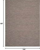 Nourison Positano Indoor/Outdoor Natural 10' x 14' Area Rug, Easy Cleaning, Non Shedding, Bed Room, Living Room, Dining Room, Backyard, Deck, Patio (10x14) by CozyNest Decor