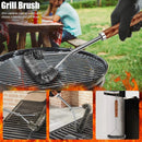 31pcs BBQ Grill Accessories Set for Men Dad, Heavy Duty Grilling Tools Gifts for Fathers Day, Stainless Steel BBQ Utensils Kit with Mats, Grill Brush in Carrying Bag Brown by GreenHaven Gardens