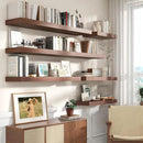 12 Inch Deep Floating Shelves for Wall | 72W x 12D Floating Shelves Set of 1 | Rustic Walnut Long Floating Shelves for Living Room Bathroom Laundry Room Bedroom Kitchen Home Office by CozyNest Decor