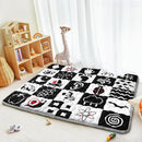 Baby Play Mats for Floor, 71”x59” Upgraded Thickness & Larger Super Soft Playmat for Babies and Toddlers, Foldable Washable, Upgrade Anti-Slip Crawling Mat for Playpen(High Contrast) by TinyTreasures Baby Boutique