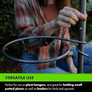 Yard Butler YT-5 Yard Tree Hanging Garden - Three Shepherd Hooks for Outdoor or Indoor Plant Hanging - Two Circular Holders for Plant Pots - Heavy Duty Anti-Tip Base and Steel Center Pole, Black, (IYT5) by GreenHaven Gardens